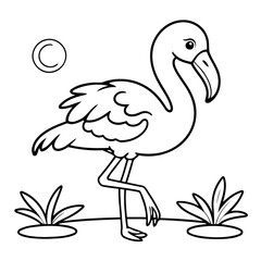 Simple Flamingo for toddlers book