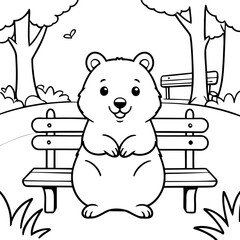 Simple Quokka for children books