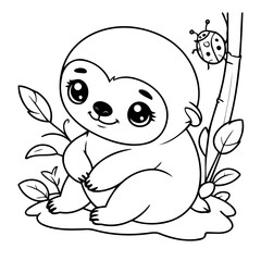 Simple Sloth for children books
