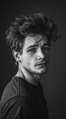 Portrait of a Young Man in His Thirties Generative AI