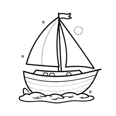 Amazing sailboat drawing for toddlers