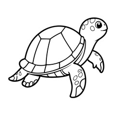 Amazing Trutle drawing for toddlers colouring books