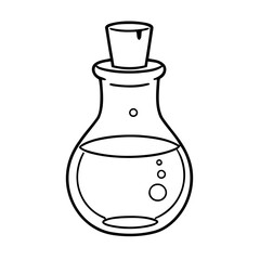 Cartoon magic potion doodle for toddlers book