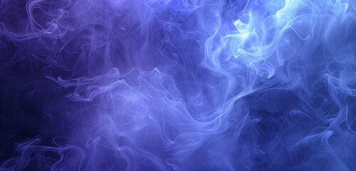 Obraz premium Spiritual and mystical themes in swirling indigo mist patterns.