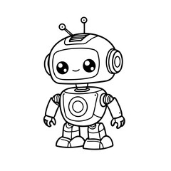 Cute Robot for children books