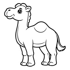 Joyful Camel for kids coloring books