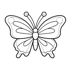 Simple Butterfly drawing for toddlers book