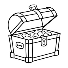 Simple treasure chest doodle for toddlers book