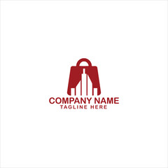 online Shop Logo Design Template. Shopping Logo vector 
