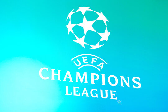 May 14, 2024, Brazil. In this photo illustration, the UEFA Champions League (UCL) logo is displayed on the TV screen.