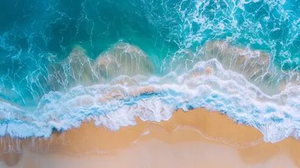 Fototapete Summer Seaside Aerial View for Travel and Leisure Generative AI © Gro