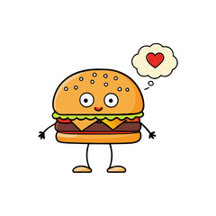 burger cartoon character