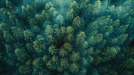 Panoramic Forest Landscape for Travel and Adventure Generative AI