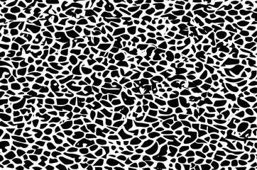 seamless black pattern on white background, seamless animal skin pattern
