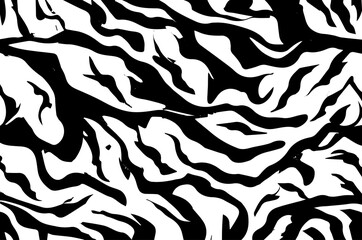 seamless black pattern on white background, seamless animal skin pattern