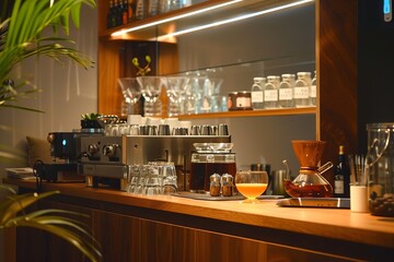 Stylish Modern Coffee Bar Interior