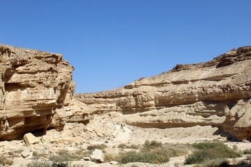 Fototapeta premium The Judean Desert in the Middle East, located in Israel and the West Bank.