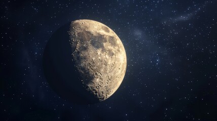 Obraz premium Close-up image of the Moon.