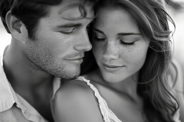 Fototapeta premium Tender Embrace of a Loving Couple