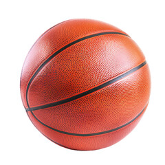 A basketball ball stands out against a plain Png background, a Basketball ball isolated on transparent background