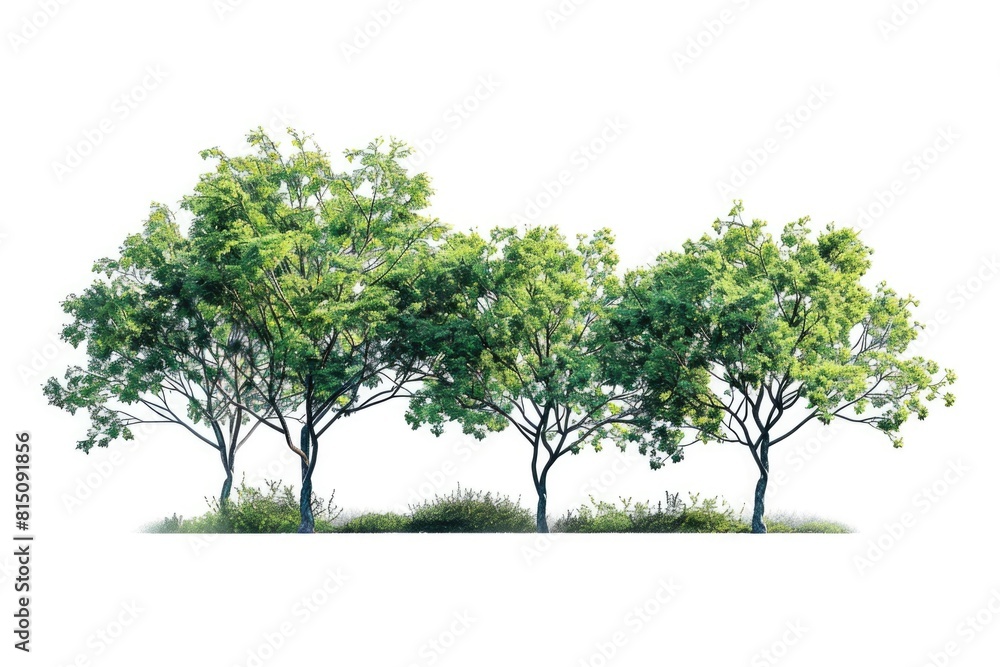Aufkleber A group of trees clustered together. Ideal for nature and environmental concepts