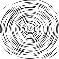 Naklejka premium Circular starburst explosion texture. Distressed uneven grunge background. Abstract vector illustration. Overlay to create interesting effect and depth. Isolated on white background.