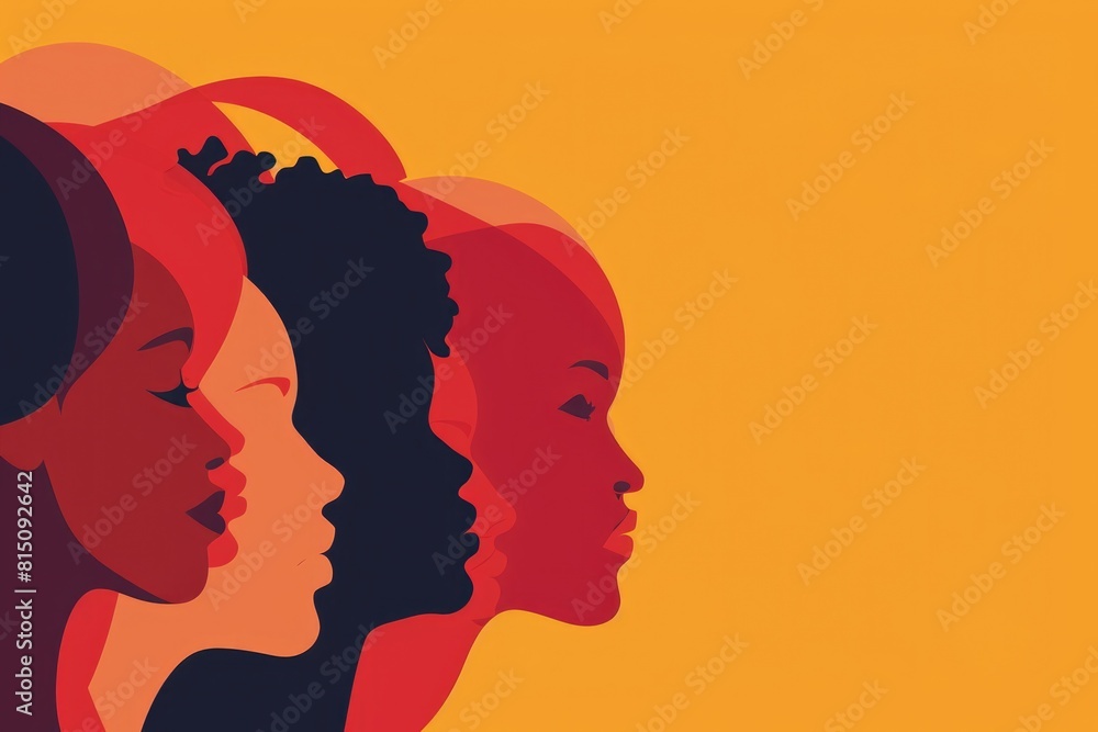 Poster diverse group of individuals standing side by side. perfect for business or teamwork concepts