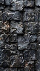 Natural Stone Texture: Rough Grey Wall Background