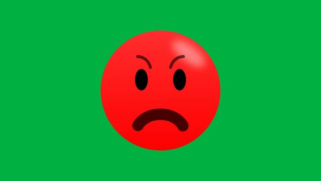 normal facial expression to very angry expression emoji