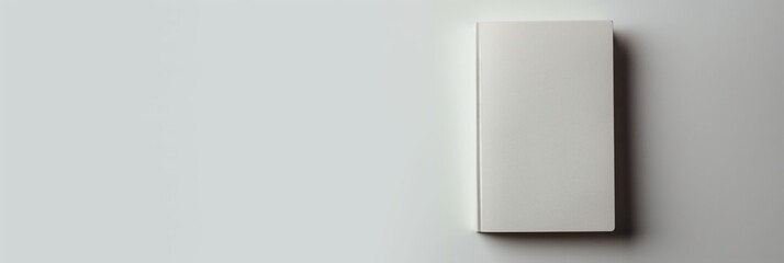 A clean, simple white canvas presented on a wall, exemplifying minimalistic design and potential