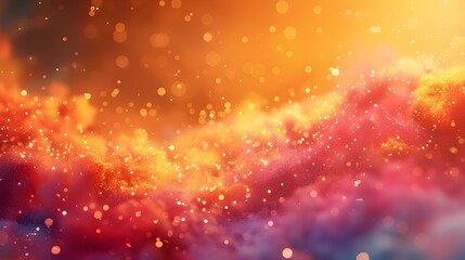 Dynamic Explosion of Colorful Particles Representing Unbounded Energy and Vitality