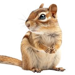 Chipmunk sitting in front of a Png background, a chipmunk isolated on transparent background