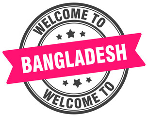 Welcome to Bangladesh stamp. Bangladesh round sign