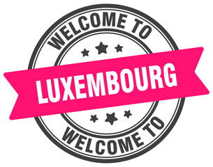 Welcome to Luxembourg stamp. Luxembourg round sign