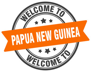 Welcome to Papua New Guinea stamp. Papua New Guinea round sign