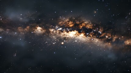 Amazing space background with stars and nebula