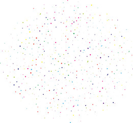 Small confetti pattern Isolated on transparent background. Grunge grainy texture. Remove png, Clipping Path