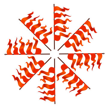 Hindu flags 