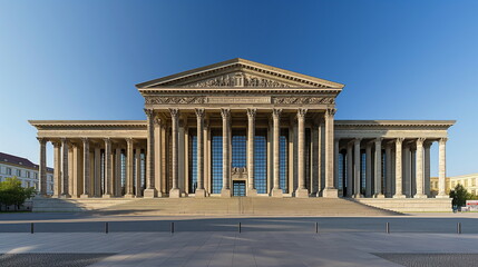 Obraz premium Pergamon Museum Berlin Germany During the day Unde_017