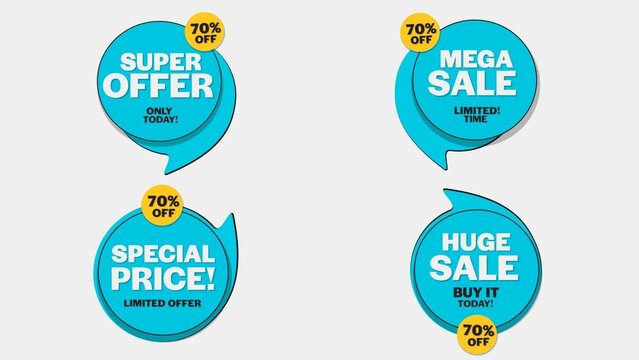 Sale Discount Banners 53 , Fully Editable and Animated