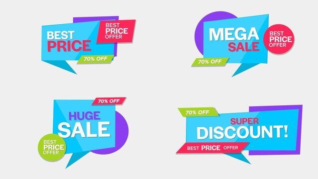 Sale Discount Banners 56 , Fully Editable and Animated