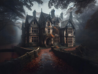 Abandoned and mysterious manor