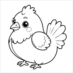 Hen Coloring book Drawing For Children