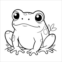 Frog Coloring Book Drawing For Kids