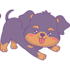 Cute  cartoon dog  Pinscher