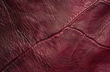A seamless texture of rich burgundy leather.