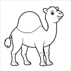 Camel Coloring Page Drawing For Toddlers