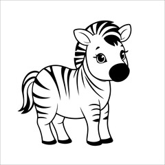Zebra Coloring Book for Kids