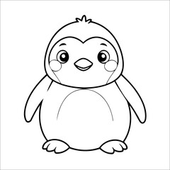 Obraz premium Penguin Coloring page for Kids