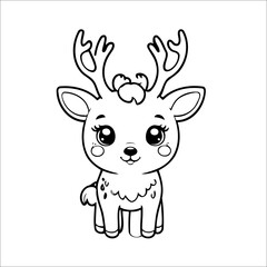 Deer Coloring page for Kids